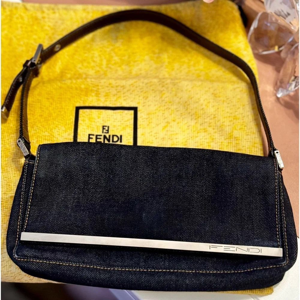 Fendi Denim Baguette - Picture 13 of 14